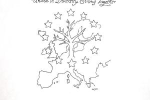 "Radici Comuni, Orizzonti Aperti", Disegno elaborato digitale, Malak-Alhamad